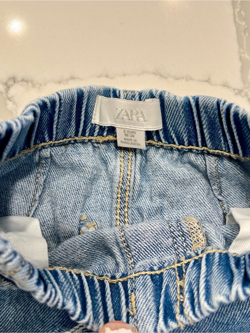 ZARA Kids Girls Blue Denim Jeans Set of 2 - Casual Straight Fit❤️❤️😎 - Picture 6 of 13